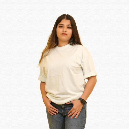 Glacier Blue – Oversized Drop Shoulder Tee
