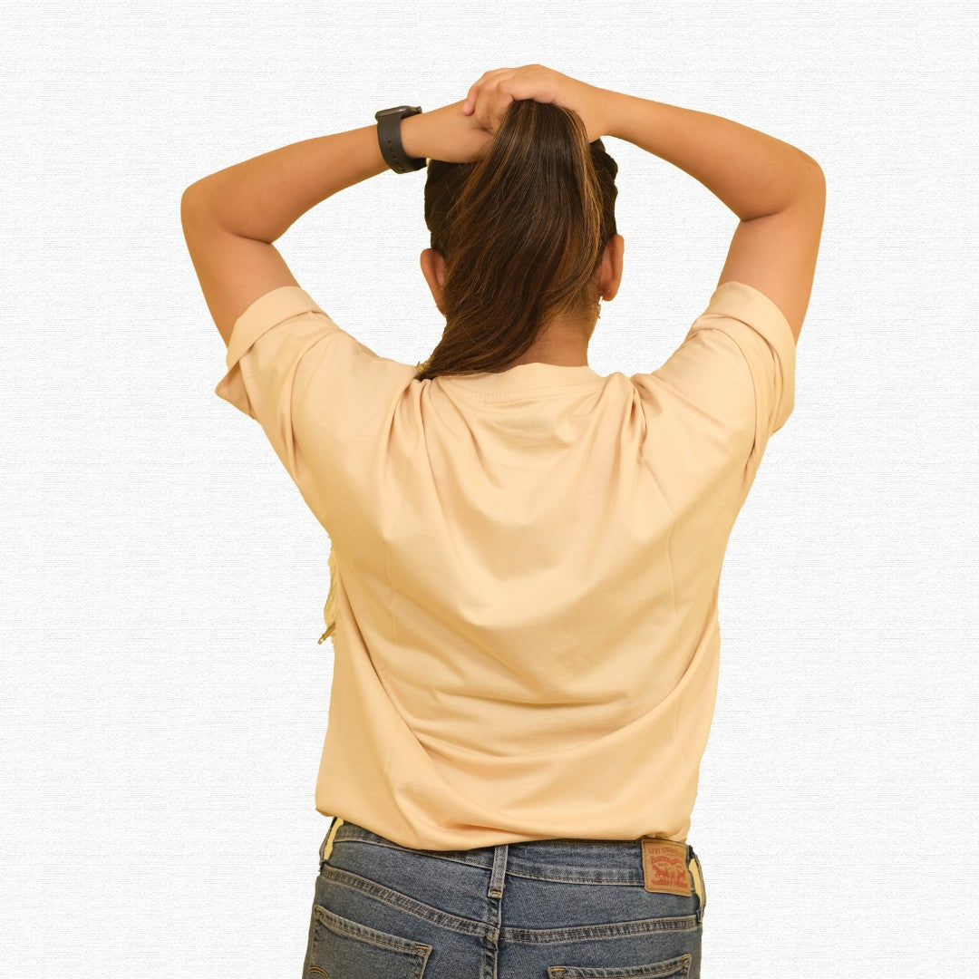 Sand – Oversized Drop Shoulder Tee
