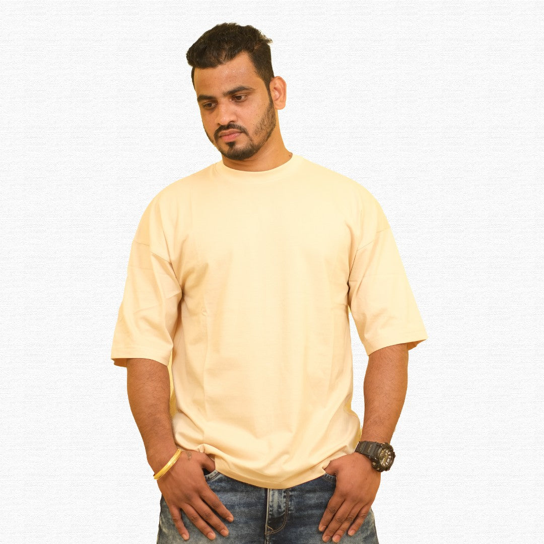 Sand – Oversized Drop Shoulder Tee