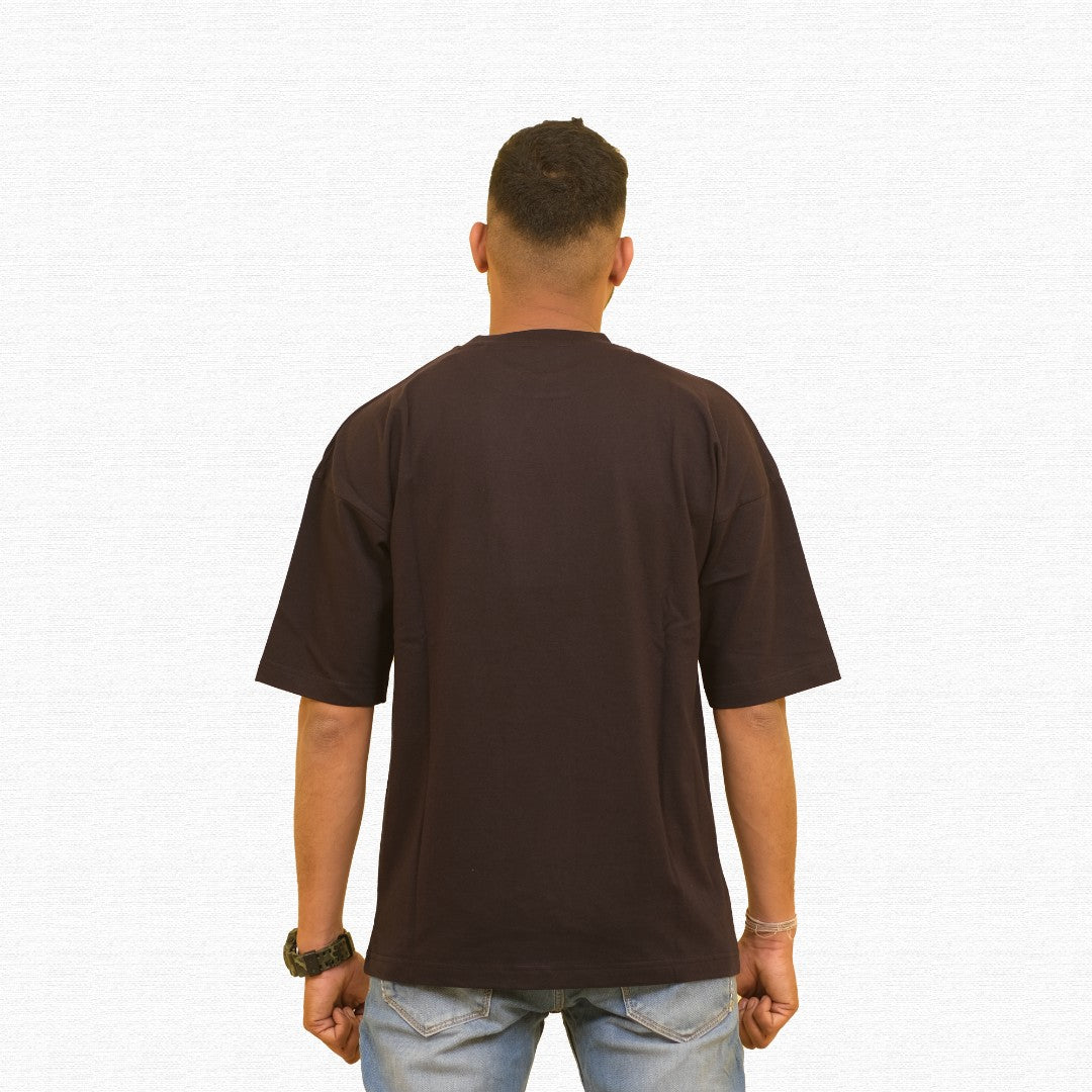 Midnight Black  – Oversized Drop Shoulder Tee