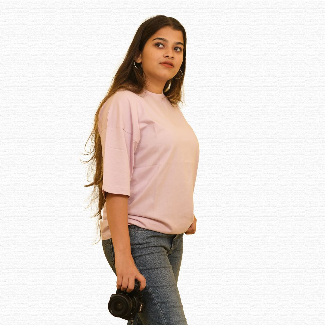 Lavender  – Oversized Drop Shoulder Tee