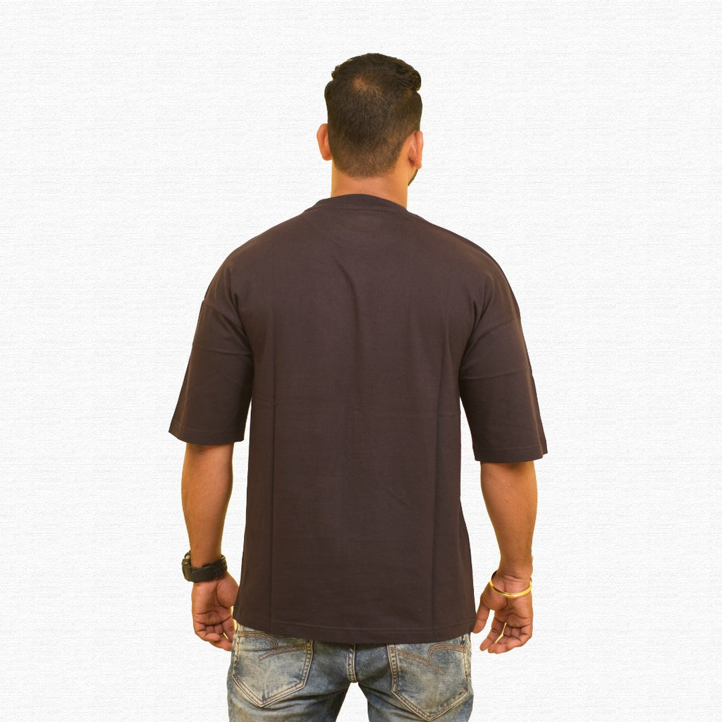 Deep Blue  – Oversized Drop Shoulder Tee